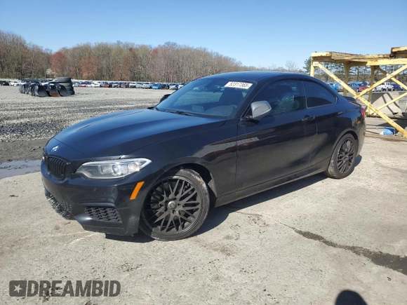 2016 BMW 2 Series M235i xDrive with VIN WBA1J9C54GV696160, listed as a Copart auction lot 52317365 with 0 mi miles and Salvage Title. Bid and sale history available at carsss.com. Image 1.
