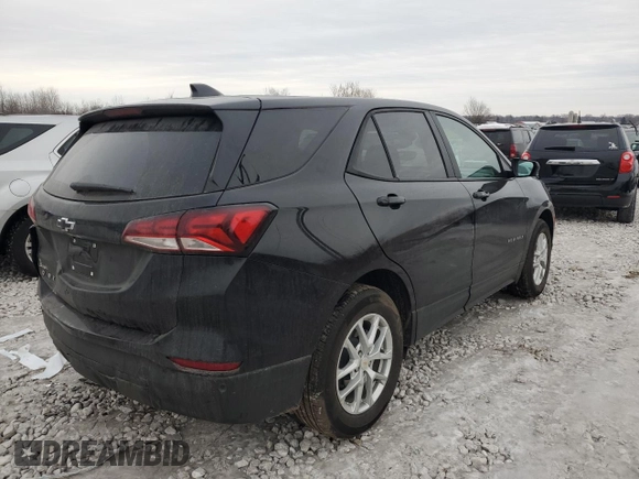 2024 Chevrolet Equinox LS with VIN 3GNAXHEG0RL273340, listed as a Copart auction lot 44200565 with 8,827 mi miles and Non Repairable. Bid and sale history available at DreamBid. Image 3.