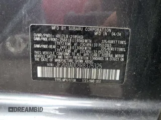 2024 Subaru Crosstrek Premium z VIN JF2GUADC8R8375325, wystawiony jako Copart lot #57247975 z przebiegiem 28 764 mil mil oraz Szkoda całkowita • Salvage title. Historia ofert i sprzedaży dostępna na DreamBid. Obrazek 12.