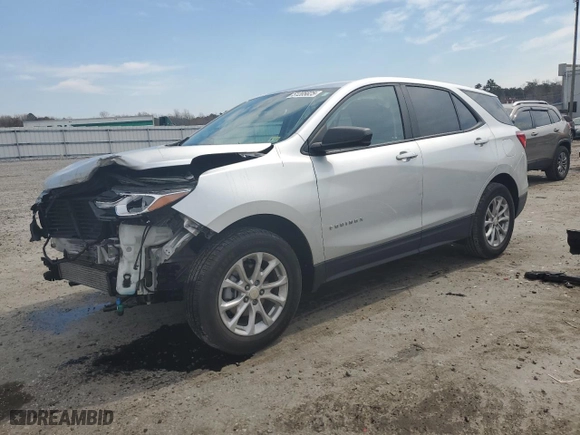 2021 Chevrolet Equinox LS with VIN 3GNAXSEV2MS173752, listed as a Copart auction lot 51205825 with 100,507 mi miles and Salvage Title. Bid and sale history available at carsss.com. Image 1.