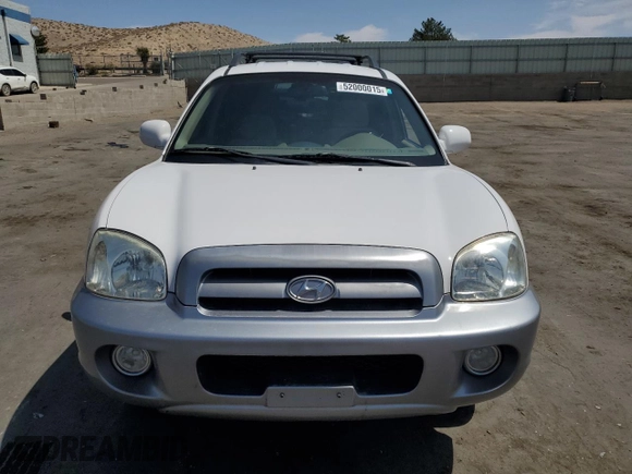 2005 Hyundai Santa Fe GLS with VIN KM8SC13DX5U906172, listed as a Copart auction lot 52000015 with 125,413 mi miles and Salvage Title. Bid and sale history available at carsss.com. Image 5.