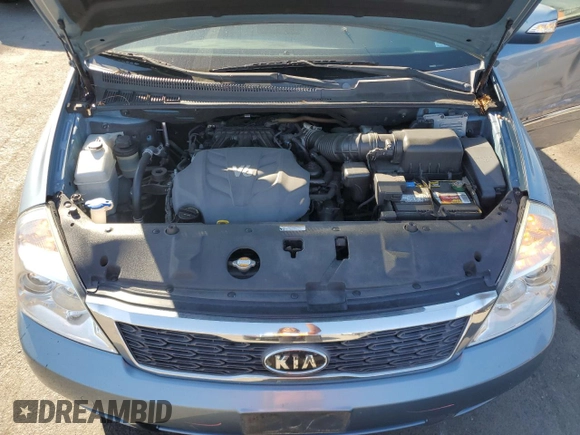 2011 Kia Sedona EX with VIN KNDMH4C75B6400923, listed as a Copart auction lot 75855444 with 76,205 mi miles and Salvage Title. Bid and sale history available at carsss.com. Image 12.