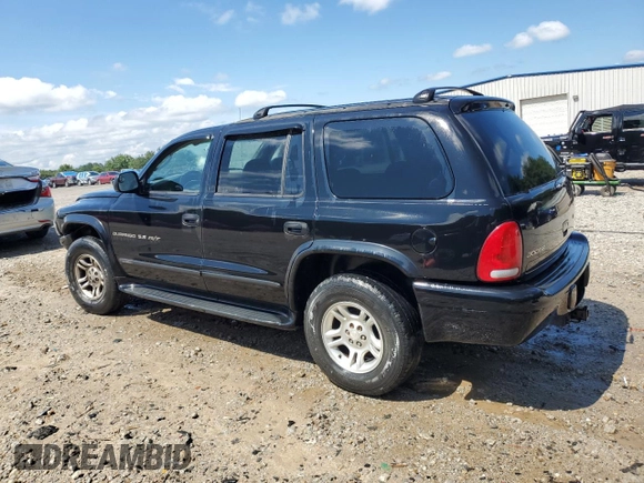 2001 Dodge Durango with VIN 1B4HS28Z91F580906, listed as a Copart auction lot 62870635 with 192,231 mi miles and Salvage title. Bid and sale history available at DreamBid. Image 2.