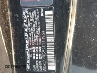 2002 Mercedes-Benz CLK 55 AMG with VIN WDBLK74G52T110954, listed as a Copart auction lot 43180405 with 137,828 mi miles and Clean Title. Bid and sale history available at DreamBid. Image 12.