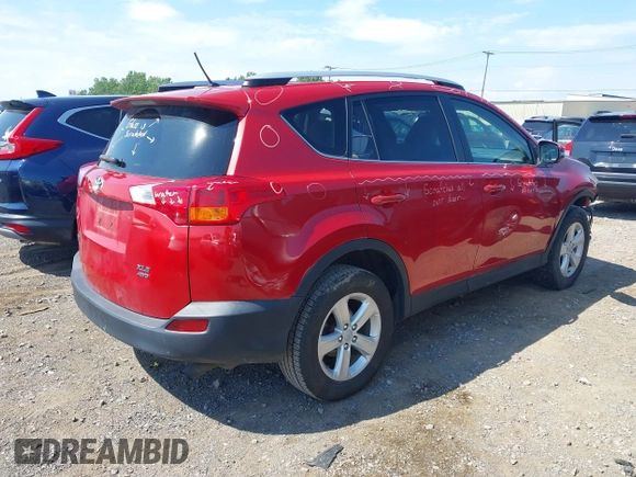 2013 Toyota RAV4 XLE with VIN JTMRFREV5D5010594, listed as a IAAI auction lot 42681284 with 131,898 mi miles and . Bid and sale history available at DreamBid. Image 3.