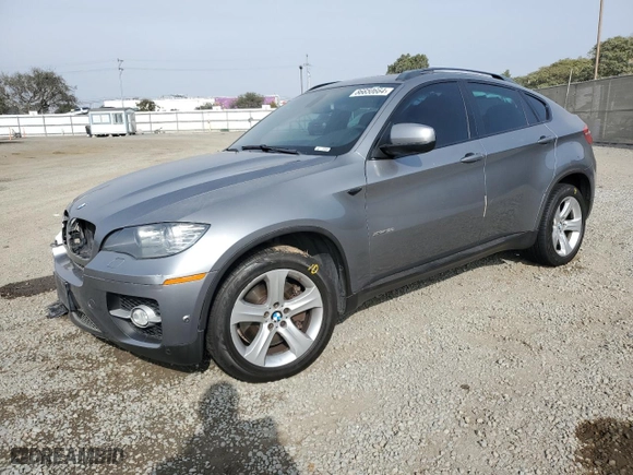 2012 BMW X6 50i with VIN 5UXFG8C53CL590367, listed as a Copart auction lot 86650664 with 0 mi miles and Salvage Title. Bid and sale history available at carsss.com. Image 1.