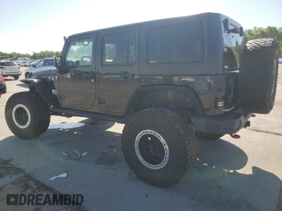 2016 Jeep Wrangler Unlimited Rubicon with VIN 1C4HJWFG3GL155092, listed as a Copart auction lot 62410365 with 82,231 mi miles and Salvage title. Bid and sale history available at DreamBid. Image 2.