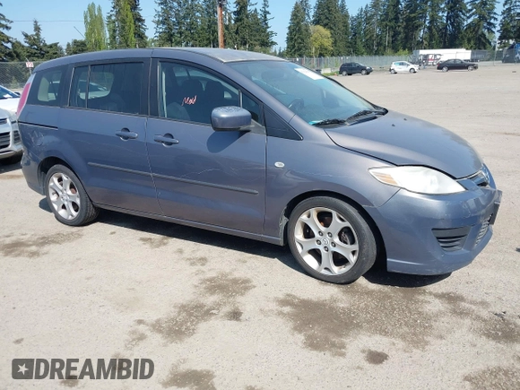 2009 Mazda Mazda5 Sport with VIN JM1CR293890352218, listed as a IAAI auction lot 42121590 with 168,302 mi miles. Bid and sale history available at carsss.com. Image 1.
