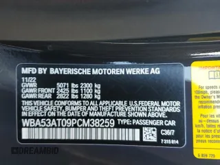 2023 BMW 4 Series M440i with VIN WBA53AT09PCM38259, listed as a Copart auction lot 44629515 with 14,621 mi miles and Salvage Title. Bid and sale history available at DreamBid. Image 12.