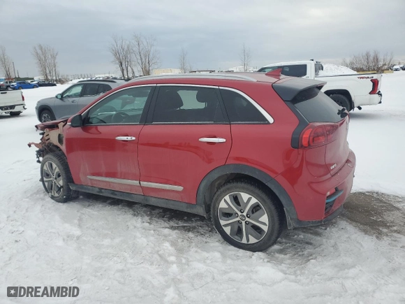 2021 Kia Niro EV EX Premium with VIN KNDCE3LG2M5095873, listed as a Copart auction lot 42034345 with 27,604 mi miles and Salvage Title. Bid and sale history available at carsss.com. Image 2.