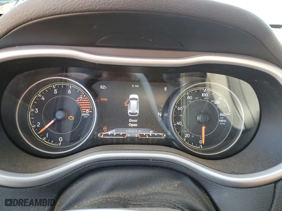 2018 Jeep Cherokee Trailhawk with VIN 1C4PJMBX1JD505942, listed as a Copart auction lot 89079305 with 102,203 mi miles and Salvage Title. Bid and sale history available at carsss.com. Image 9.