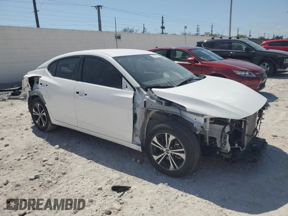 2023 Nissan Sentra SV z VIN 3N1AB8CV5PY321510, wystawiony jako Copart lot #53031575 z przebiegiem 7 435 mil mil oraz Nie do naprawy • Non repairable. Historia ofert i sprzedaży dostępna na DreamBid. Obrazek 4.