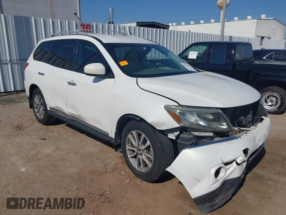 2014 Nissan Pathfinder SL with VIN 5N1AR2MN3EC700348, listed as a IAAI auction lot 41974897 with 119,654 mi miles and . Bid and sale history available at DreamBid. Image 1.