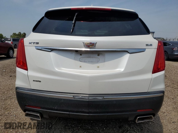 2017 Cadillac XT5 Premium Luxury AWD with VIN 1GYKNERS0HZ283738, listed as a Copart auction lot 51661985 with Not provided miles and Salvage title. Bid and sale history available at DreamBid. Image 6.