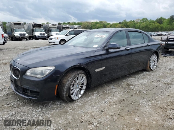 2015 BMW 7 Series 750Li with VIN WBAYE8C50FD781398, listed as a Copart auction lot 49519484 with 54,075 mi miles and Salvage Title. Bid and sale history available at carsss.com. Image 1.