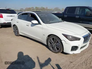 2017 Infiniti Q50 3.0t Premium with VIN JN1EV7AR3HM841394, listed as a IAAI auction lot 40635548 with 73,047 mi miles. Bid and sale history available at carsss.com. Image 1.