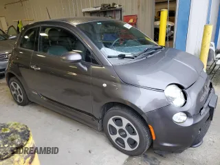 2015 FIAT 500e with VIN 3C3CFFGE6FT681555, listed as a Copart auction lot 88475495 with 36,254 mi miles and Salvage Title. Bid and sale history available at carsss.com. Image 4.