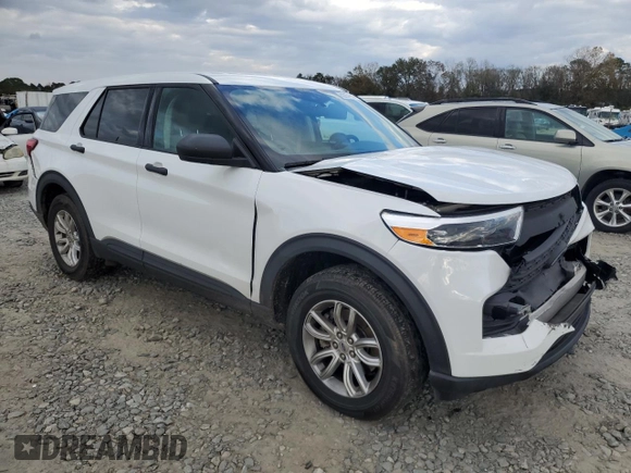 2020 Ford Explorer with VIN 1FMSK8BH3LGB68145, listed as a Copart auction lot 82254914 with 84,491 mi miles and Salvage Title. Bid and sale history available at carsss.com. Image 4.