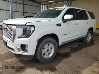 2023 GMC Yukon Denali with VIN 1GKS1DKL1PR239104, listed as a Copart auction lot 47228325 with 64,922 mi miles and Clean Title. Bid and sale history available at carsss.com. Image 1.