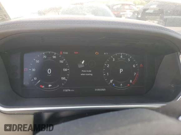 2019 Land Rover Range Rover HSE with VIN SALGS2SV5KA528961, listed as a Copart auction lot 51050315 with 113,274 mi miles and Clean Title. Bid and sale history available at DreamBid. Image 9.