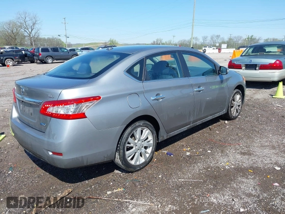 2014 Nissan Sentra S with VIN 3N1AB7AP5EY241488, listed as a IAAI auction lot 41979074 with 110,140 mi miles and . Bid and sale history available at DreamBid. Image 4.