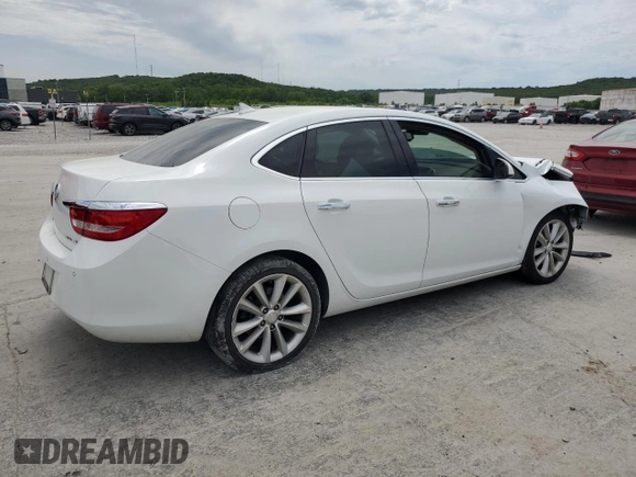 2013 Buick Verano Group with VIN 1G4PS5SK4D4115523, listed as a Copart auction lot 57321675 with 130,735 mi miles and Salvage title. Bid and sale history available at DreamBid. Image 3.