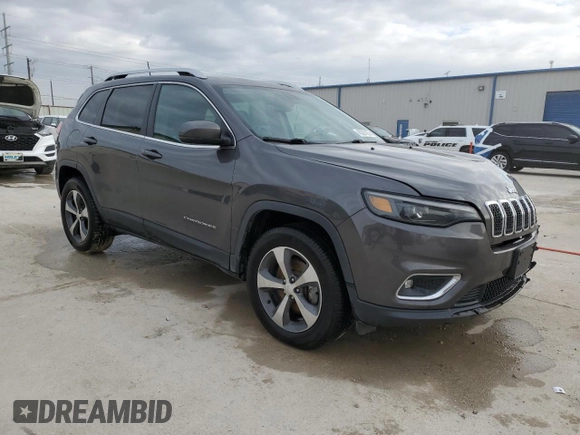 2019 Jeep Cherokee Limited with VIN 1C4PJMDX5KD134895, listed as a Copart auction lot 45327835 with 92,428 mi miles and Salvage Title. Bid and sale history available at DreamBid. Image 4.
