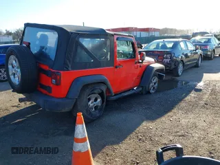 2013 Jeep Wrangler Sport with VIN 1C4AJWAG5DL574727, listed as a IAAI auction lot 41806091 with 84,092 mi miles and . Bid and sale history available at carsss.com. Image 4.