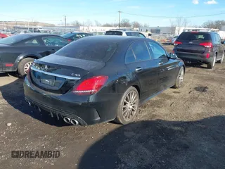 2019 Mercedes-Benz C 43 AMG with VIN 55SWF6EB8KU299343, listed as a IAAI auction lot 41432149 with 40,744 mi miles and . Bid and sale history available at DreamBid. Image 4.