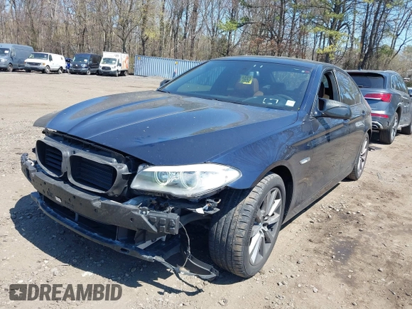 2011 BMW 5 Series 528i with VIN WBAFR1C52BC672489, listed as a IAAI auction lot 42038678 with 47,688 mi miles and . Bid and sale history available at carsss.com. Image 2.