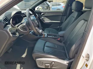 2023 Audi Q3 S line Premium with VIN WA1DECF32P1074282, listed as a Copart auction lot 58596045 with 52,392 mi miles and Salvage title. Bid and sale history available at DreamBid. Image 7.