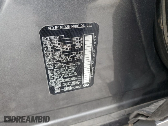 2022 Infiniti QX55 Essential с VIN 3PCAJ5K39NF100886, выставлен на аукционе Copart как лот 82152013 с пробегом 49 497 миль миль и Списание • Salvage title. История ставок и продаж доступна на DreamBid. Изображение 13.