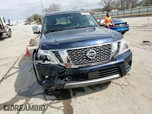 2020 Nissan Armada Platinum z VIN JN8AY2NF4L9360852, wystawiony jako Copart lot #49326305 z przebiegiem 67 569 mil mil oraz Szkoda całkowita • Salvage title. Historia ofert i sprzedaży dostępna na DreamBid. Obrazek 14.