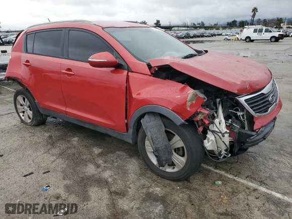 2012 Kia Sportage LX with VIN KNDPB3A22C7306283, listed as a Copart auction lot 43462124 with 166,886 mi miles and Salvage Title. Bid and sale history available at carsss.com. Image 4.