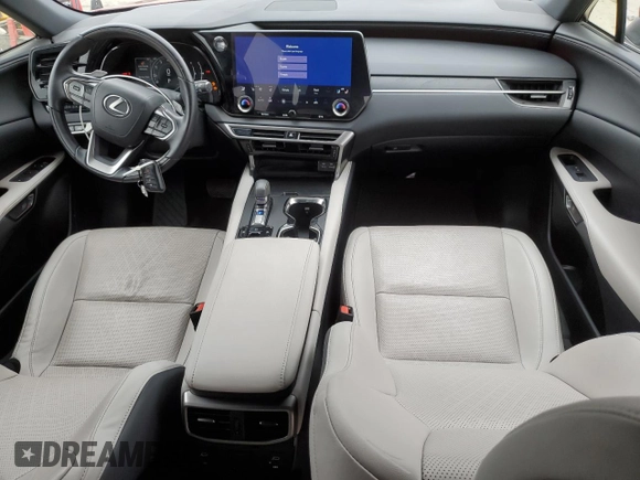 2023 Lexus RX with VIN JTJCHMAAXP2008011, listed as a Copart auction lot 54354375 with 12,571 mi miles and Salvage Title. Bid and sale history available at carsss.com. Image 8.