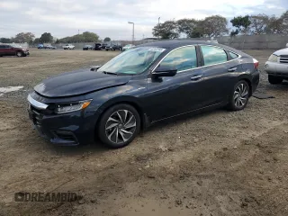2019 Honda Insight Touring with VIN 19XZE4F98KE000599, listed as a Copart auction lot 43202385 with 127,863 mi miles and Salvage title. Bid and sale history available at DreamBid. Image 1.