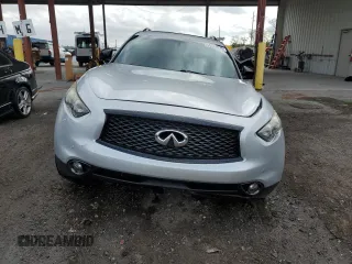 2017 Infiniti QX70 with VIN JN8CS1MU0HM140438, listed as a Copart auction lot 45424975 with 112,925 mi miles and Salvage title. Bid and sale history available at DreamBid. Image 5.