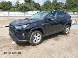 2020 Toyota RAV4 Hybrid XLE with VIN 2T3RWRFV3LW089480, listed as a Copart auction lot 61654615 with 32,122 mi miles and Salvage title. Bid and sale history available at DreamBid. Image 1.