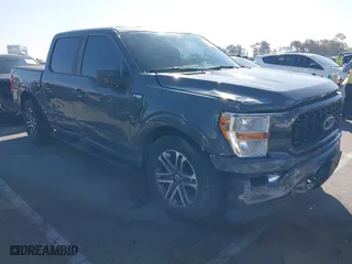2021 Ford F-150 XL with VIN 1FTEW1CP1MKD41646, listed as a IAAI auction lot 41643525 with 52,968 mi miles. Bid and sale history available at carsss.com. Image 1.