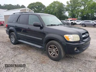 2006 Toyota Sequoia Limited with VIN 5TDZT38AX6S275829, listed as a IAAI auction lot 39725730 with 310,011 mi miles and . Bid and sale history available at DreamBid. Image 1.