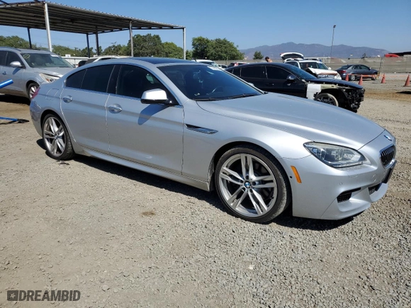 2013 BMW 6 Series 640i with VIN WBA6A0C5XDDZ03833, listed as a Copart auction lot 73165704 with 77,471 mi miles and Salvage Title. Bid and sale history available at carsss.com. Image 4.