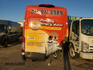 2024 Ford Transit Cargo with VIN 1FTBR1X87RKA01888, listed as a Copart auction lot 48163705 with Not Provided miles and Salvage Title. Bid and sale history available at carsss.com. Image 6.