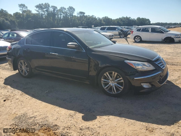 2013 Hyundai Genesis 3.8L with VIN KMHGC4DD0DU249256, listed as a Copart auction lot 72590684 with 140,680 mi miles and Non Repairable. Bid and sale history available at carsss.com. Image 4.