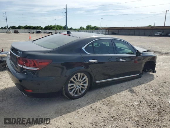 2014 Lexus LS 460 z VIN JTHBL5EF0E5131013, wystawiony jako Copart lot #56685775 z przebiegiem 217 666 mil mil oraz Szkoda całkowita • Salvage title. Historia ofert i sprzedaży dostępna na DreamBid. Obrazek 3.