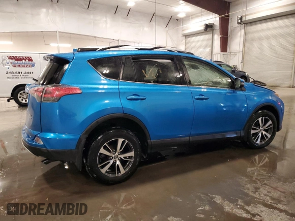 2018 Toyota RAV4 XLE with VIN JTMRFREV3JJ748218, listed as a Copart auction lot 44839665 with 74,791 mi miles and Salvage Title. Bid and sale history available at DreamBid. Image 3.