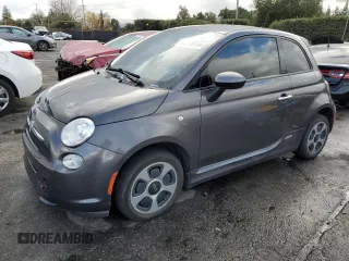 2014 FIAT 500e with VIN 3C3CFFGE7ET294754, listed as a Copart auction lot 84919984 with 108,622 mi miles and Salvage Title. Bid and sale history available at carsss.com. Image 1.