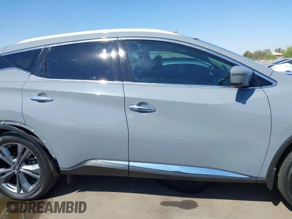 2023 Nissan Murano Platinum with VIN 5N1AZ2DJ6PC104036, listed as a IAAI auction lot 42008473 with 25,463 mi miles and . Bid and sale history available at DreamBid. Image 14.