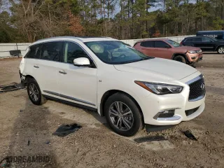 2020 Infiniti QX60 LUXE with VIN 5N1DL0MM5LC539170, listed as a Copart auction lot 43123745 with 86,972 mi miles and Salvage Title. Bid and sale history available at carsss.com. Image 4.