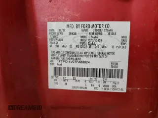 2007 Ford F-150 XLT with VIN 1FTPX14V07FA65024, listed as a Copart auction lot 45940985 with 0 mi miles and Salvage Title. Bid and sale history available at carsss.com. Image 13.
