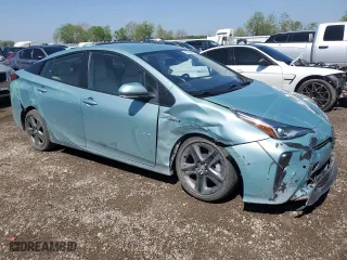 2021 Toyota Prius L Eco with VIN JTDKAMFU8M3143970, listed as a Copart auction lot 50062435 with 49,153 mi miles and Salvage Title. Bid and sale history available at carsss.com. Image 4.